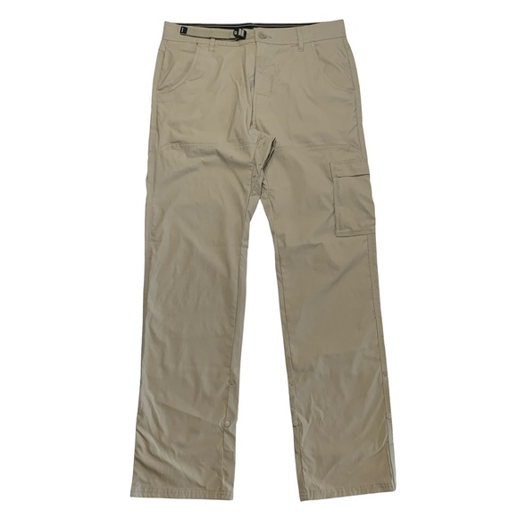Prana Stretch Zion Pant Mens Size 34 x 34 Relaxed Tan Hiking - Picture 1 of 8